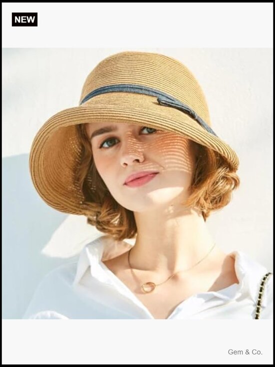 Foldable Sun Hat with Chin Straw Bonnet main image 4